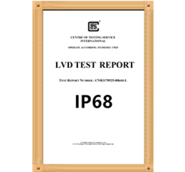 IP68防水认证