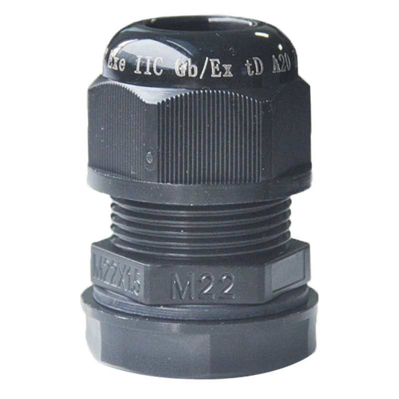 Exe黑色尼龙防爆电缆接头